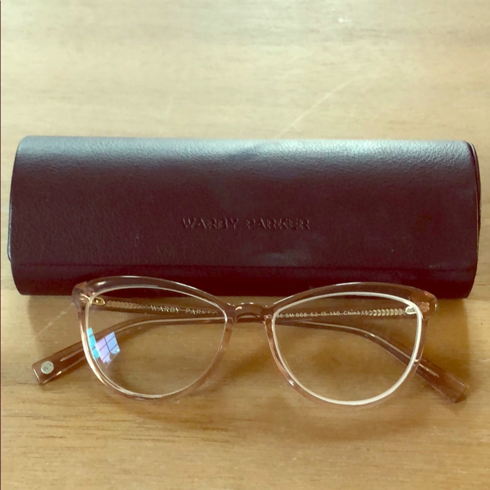 Warby Parker Louise sm glasses w/case-barely worn!